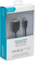 Digitus DB-330300-020-S Adapter Kábel HDMI apa - DVI-D apa 2.0m FULL HD Fekete