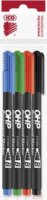ICO 2-3mm Alkoholos marker készlet - 4 különböző szín (4 db)