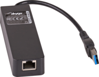 Akyga AK-AD-32 USB 3.0 HUB (3 port + 1 db RJ45) Fekete