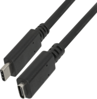 Delock 85534 USB-C apa > USB-C anya Hosszabbító kábel 1.5m - Fekete