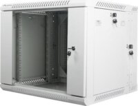 Lanberg 19" Fali rack szekrény 9U 600x600mm - Szürke
