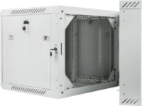 Lanberg 19" Fali rack szekrény 9U 600x600mm - Szürke