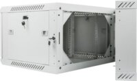 Lanberg 19" Fali rack szekrény 6U 600x600mm - Szürke
