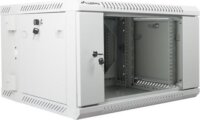 Lanberg 19" Fali rack szekrény 6U 600x600mm - Szürke