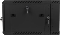 Lanberg 19" Fali rack szekrény 6U 600x600mm - Fekete