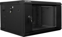 Lanberg 19" Fali rack szekrény 6U 600x600mm - Fekete