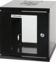 Manhattan 10" Fali rack szekrény 6U 320x300mm - Fekete