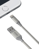 Yenkee YCU 611 SR USB 2.0 apa - Lightning apa iPhone töltőkábel 1m - Ezüst