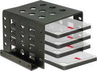 Delock 18271 4x2.5-3.5" HDD Beépítő keret Fekete