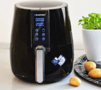 Blaupunkt AFD501 Airfryer Forrólevegős sütő 2,5L 1500 Watt - Fekete