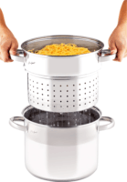 Lamart LTSS2417 8.0L/24cm Tésztafőző Edény Fedővel - Inox