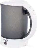 Adler AD 1268 0.6L Vízforraló Fehér/Szürke