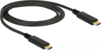 DeLOCK 85531 USB 3.1 Gen 2 Type-C 5A E-Marker összekötő kábel 1.0m - Fekete