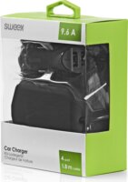 Sweex Autós 4xUSB Töltő 9.6A Fekete
