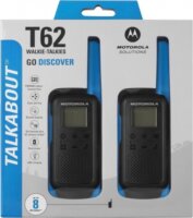 Motorola TLKR T62 Walkie Talkie - Fekete / Kék