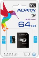 ADATA 64GB Premier microSDXC UHS-I CL10 memóriakártya + Adapter