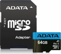 ADATA 64GB Premier microSDXC UHS-I CL10 memóriakártya + Adapter