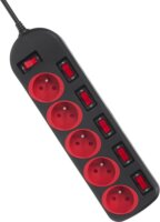 Maclean MCE204 5 csatlakozós túlfeszültség védő - elosztó 1.5m