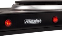 Mesko MS 6509 Kétlapos Elektromos Főzőlap Villanyrezsó - Fekete