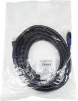 Logilink CH0064 HDMI Nagy sebességű kábel Ethernettel 5m Fekete