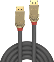 Lindy 36296 Gold line Dsplayport v1.2 kábel 10m Fekete