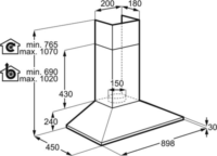 Electrolux LFC319X Kürtős páraelszívó