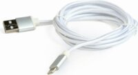 Gembird CCB-MUSB2B-AMLM-6-S USB 2.0-A apa - Lightning iPhone töltőkábel 1.8m - Ezüst