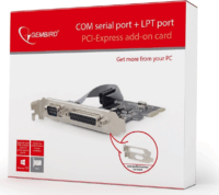 Gembird PEX-COMLPT-01 COM Soros csatlakozó + LPT port bővítő PCIe kártya