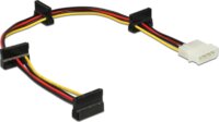Delock 60142 Molex apa - 4x SATA anya tápkábel 0.4m