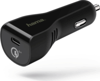 Hama 178274 Autós USB-C Tötlő Qualcomm QC 4.0 technológiával Fekete