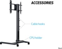 Multibrackets 180 HD Single 55"-80" LCD TV/Monitor gurulós állvány Fekete