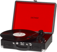Denver VPL-120 Bakelit Lemezjátszó Fekete/Piros