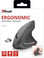 Trust Verto Wireless Ergonómikus Egér - Fekete
