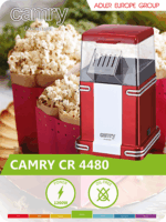 Camry CR 4480 1200W Popcorn készítő gép - Piros