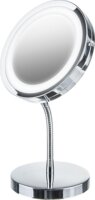 Adler AD 2159 LED Asztali Kozmetikai Sminktükör Ø 15 cm - Szürke