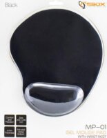 Sbox MP-01B ERGO Zselés Egérpad - Fekete