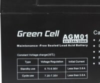 Green Cell 6V 12Ah AGM Zselés akkumulátor