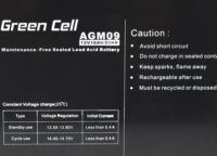 Green Cell 12V 18Ah AGM Zselés akkumulátor