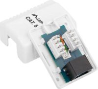Lanberg UTP RJ45 CAT5e Árnyékolatlan csatlakozó toldó doboz - Fehér