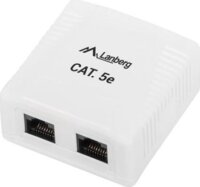 Lanberg UTP RJ45 CAT5e Árnyékolatlan csatlakozó doboz - Fehér
