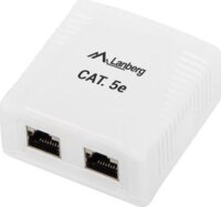 Lanberg UTP RJ45 CAT5e Árnyékolt csatlakozó doboz - Fehér