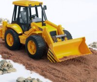 Bruder JCB 4CX markolós traktor (37 cm) - Sárga
