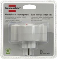 Brennenstuhl 1508100 3 portos Hálózati elosztó kapcsolóval - Fehér