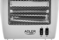 Adler AD 7709 Hordozható Elektromos Halogén Hősugárzó 800W - Fehér