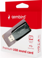 Gembird SC-USB2.0-01 Virtus Plus USB Hangkártya - Fekete