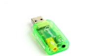 Gembird SC-USB-01 Virtus USB Hangkártya - Zöld