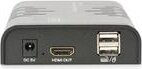 Digitus DS-55202 HDMIés USB Extender UTP kábelen 120m - Fekete