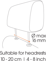 Vogel's TMS1020 Tablet autós tartó fejtámlára