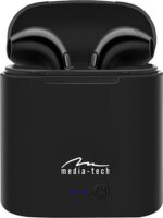 Media-Tech MT3589K R-Phones TWS Bluetooth headset töltővel - Fekete