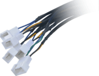Akasa AK-CBFA07-45 Flexa FP5S - SATA - 5x 4pin PWM ventilátor kábel - 45cm